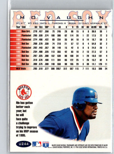 1996 Fleer Update #U244 Mo Vaughn Tiffany X67