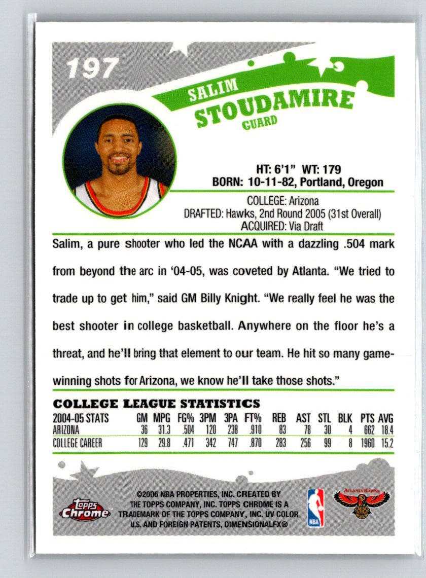 2005-06 Topps Chrome #197 Salim Stoudamire X69