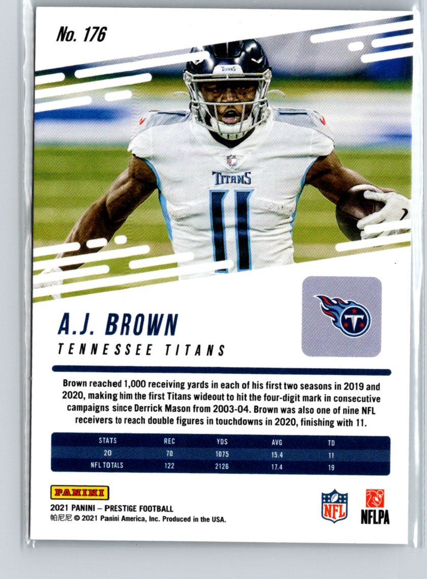 2021 Panini Prestige #176 A.J. Brown Y66