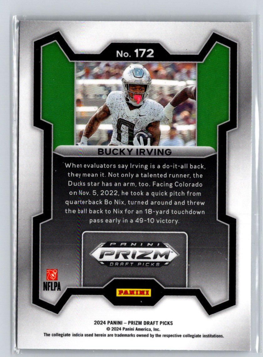 2024 Panini Prizm Draft Picks #172 Bucky Irving Y66