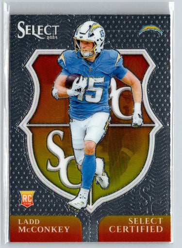 2024 Panini Select #16 Ladd McConkey Select Certified Rookies Y66