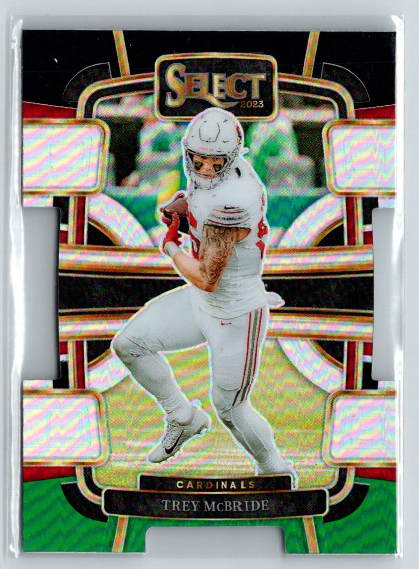 2023 Panini Select #1 Trey McBride Black and Green Prizms Die Cuts Y68