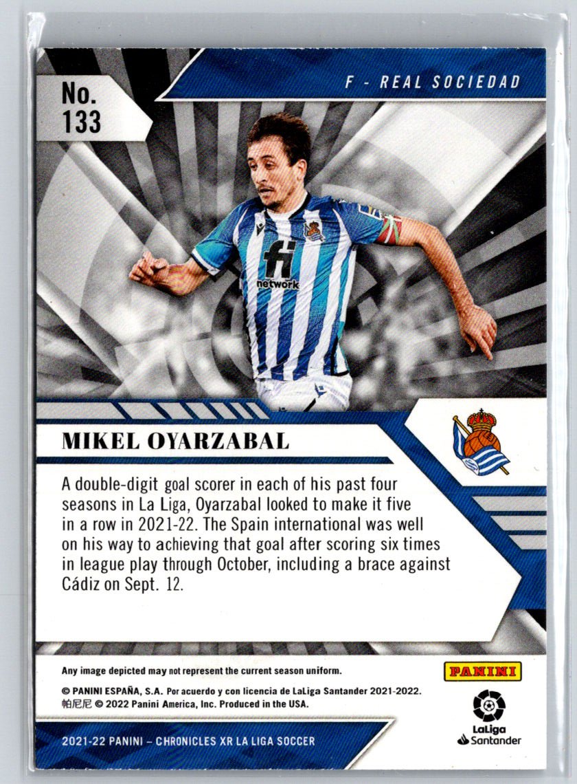 2021-22 Panini Chronicles #133 Mikel Oyarzabal XR La Liga Purple Astro Y70