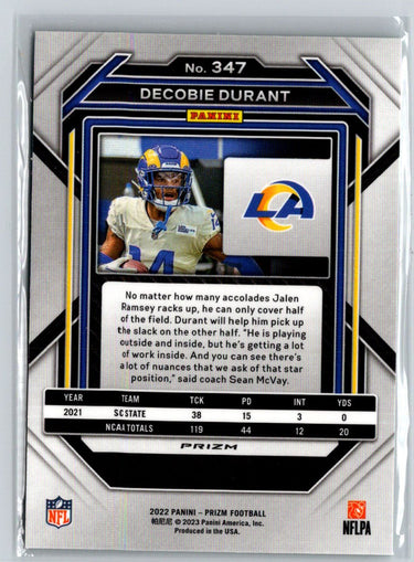 2022 Panini Prizm #347 Decobie Durant Green Y70