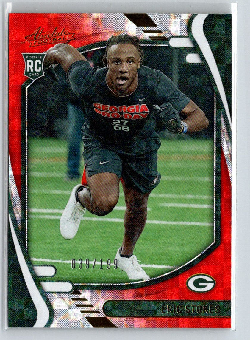 2021 Panini Absolute #175 Eric Stokes Orange Mosaic #/199 Y70