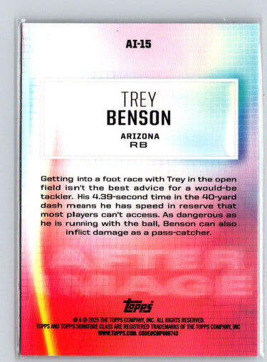 2024 Topps Signature Class #AI-15 Trey Benson After Image Z62