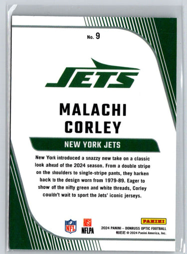 2024 Donruss Optic #9 Malachi Corley Rookie Primary Colors Z62