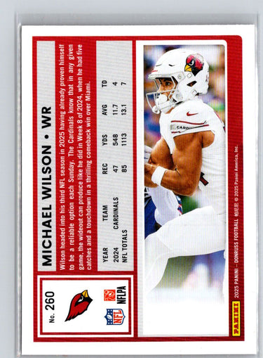 2025 Donruss #260 Michael Wilson Press Proofs Red Z62