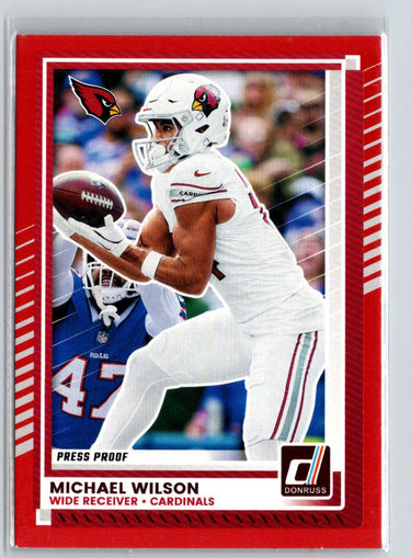 2025 Donruss #260 Michael Wilson Press Proofs Red Z62