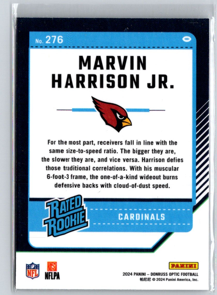2024 Donruss Optic #276 Marvin Harrison Jr. Z62