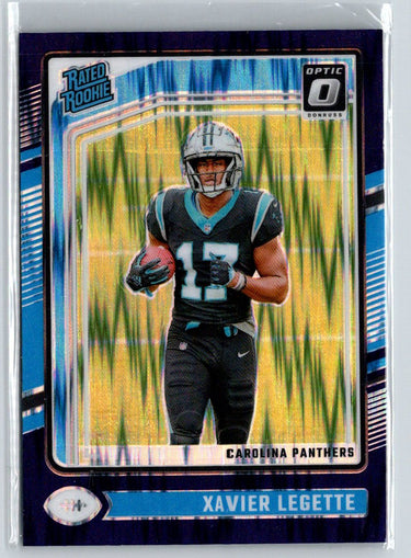 2024 Donruss Optic #299 Xavier Legette Blue Hyper Z63