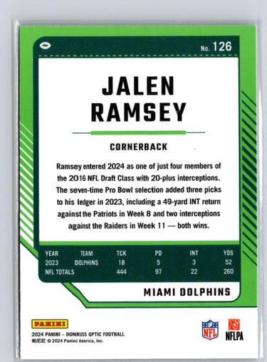 2024 Donruss Optic #126 Jalen Ramsey Z63