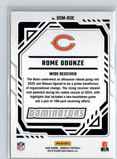 2025 Donruss #DOM-ROE Rome Odunze Dominators Z63