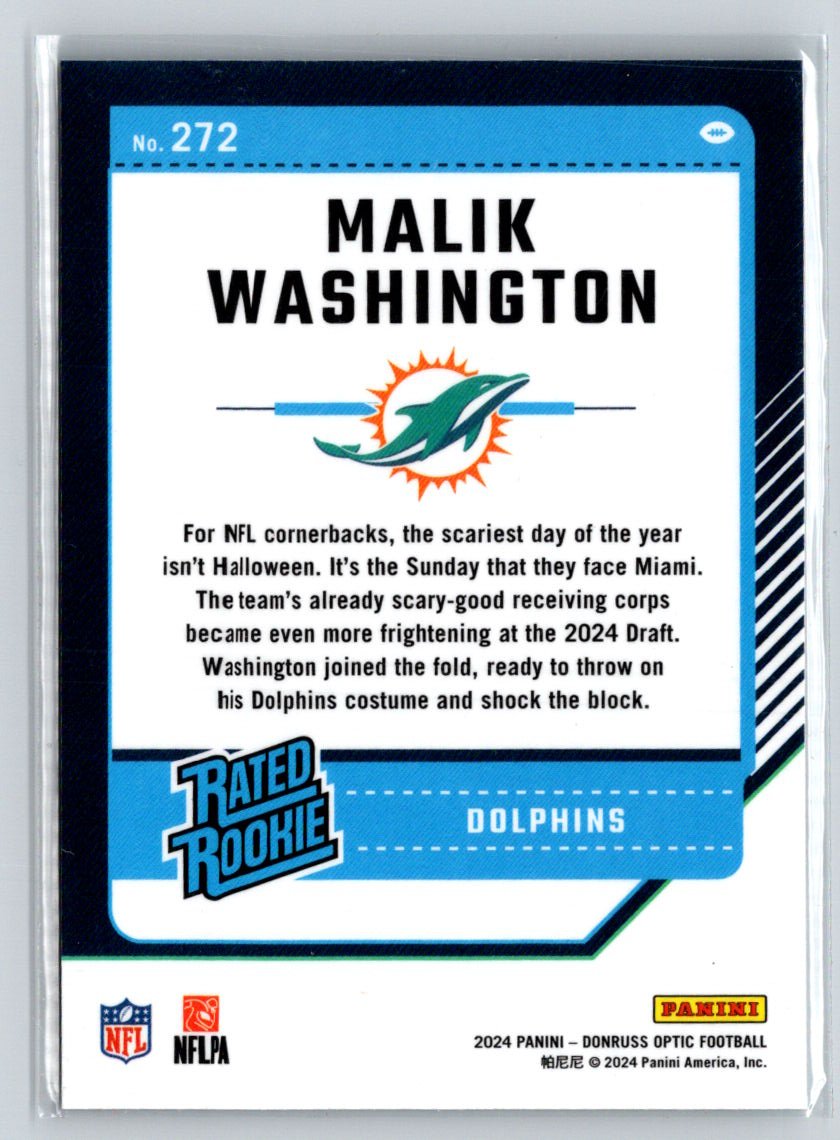 2024 Donruss Optic #272 Malik Washington Z64