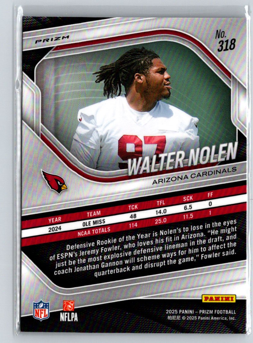 2025 Panini Prizm #318 Walter Nolen Lazer Z64
