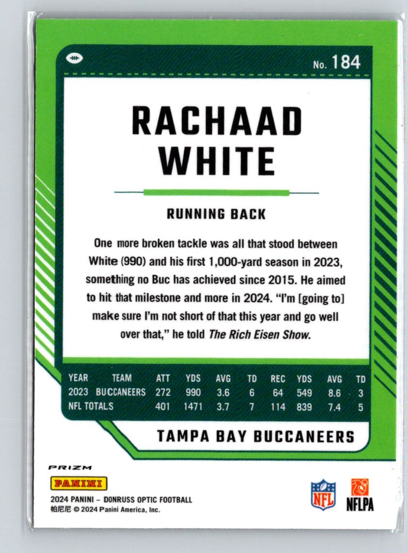 2024 Donruss Optic #184 Rachaad White Holo Z64