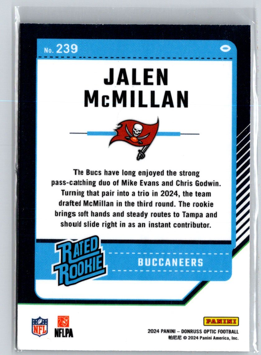 2024 Donruss Optic #239 Jalen McMillan Z66