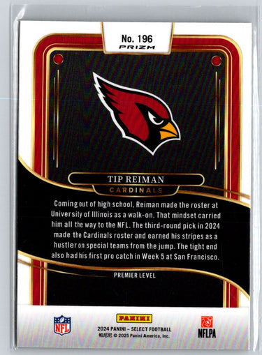2024 Panini Select #196 Tip Reiman Red & Blue Prizm Shock Z66