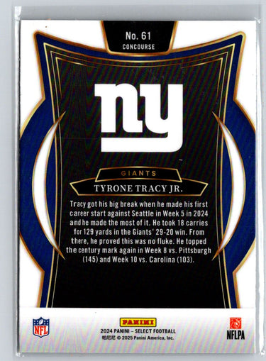 2024 Panini Select #61 Tyrone Tracy Jr. Z67