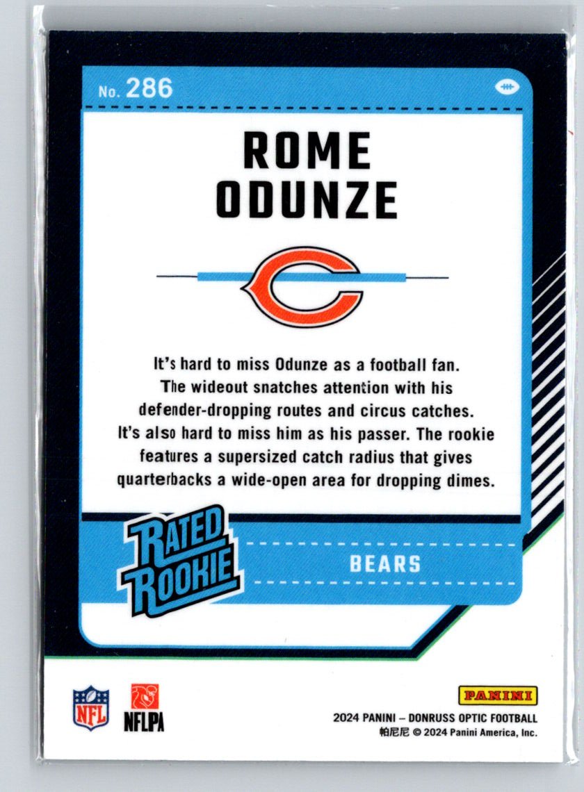 2024 Donruss Optic #286 Rome Odunze Z67