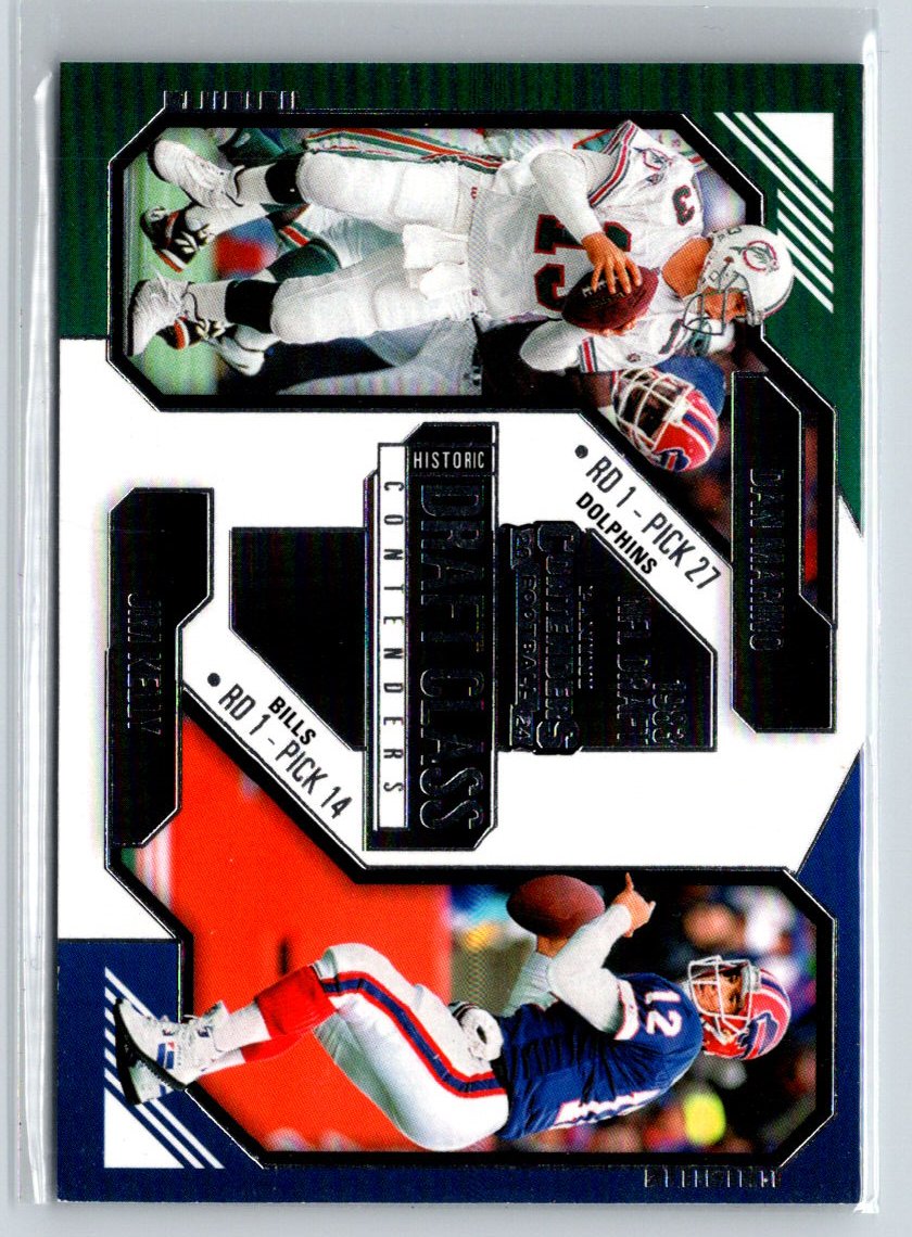 2024 Panini Contenders Dan Marino Jim Kelly Historic Draft Class Contenders Z67