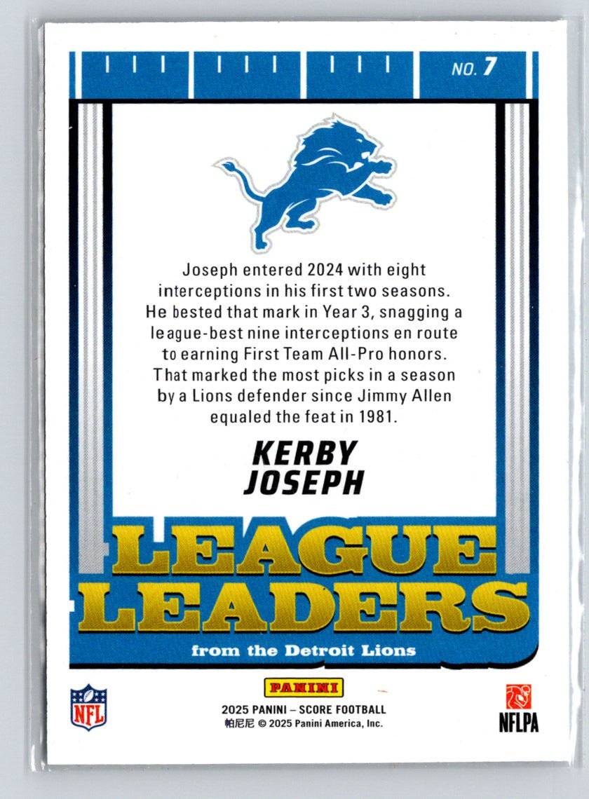 2025 Score #7 Kerby Joseph League Leaders Z67