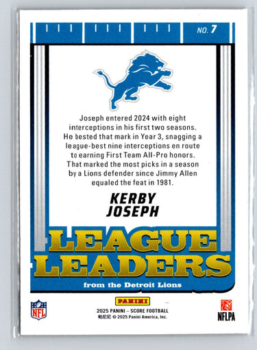 2025 Score #7 Kerby Joseph League Leaders Z67
