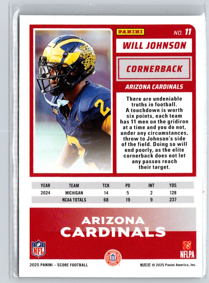 2025 Score #11 Will Johnson Z68