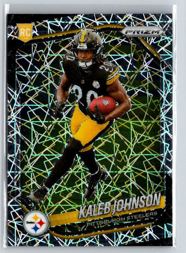 2025 Panini Prizm #375 Kaleb Johnson Lazer Z69