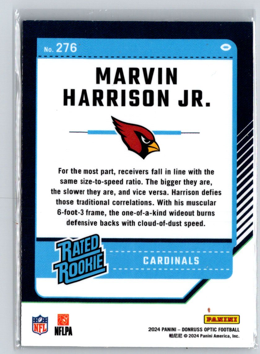 2024 Donruss Optic #276 Marvin Harrison Jr. Z69