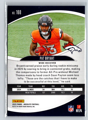 2025 Panini Absolute #168 Pat Bryant Retail Z69