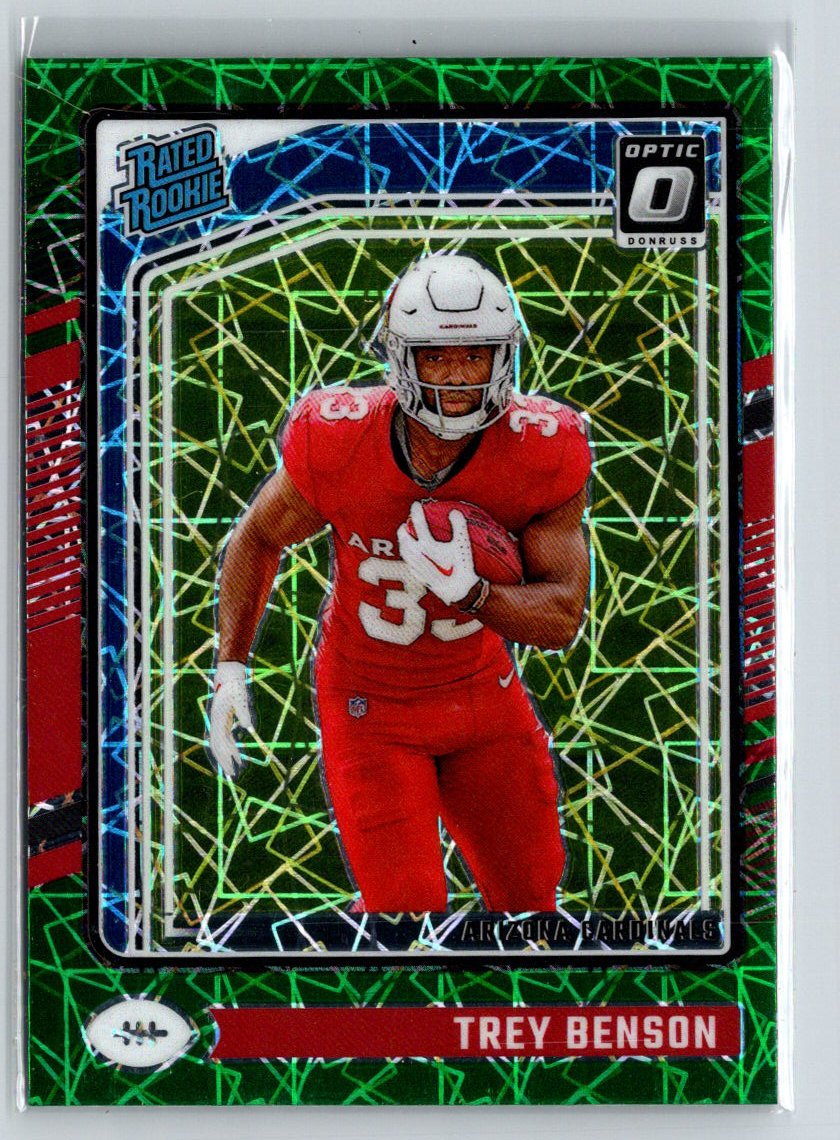 2024 Donruss Optic #293 Trey Benson Green Velocity Z69