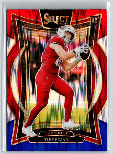 2024 Panini Select #50 Tip Reiman Red & Blue Prizm Shock Z70