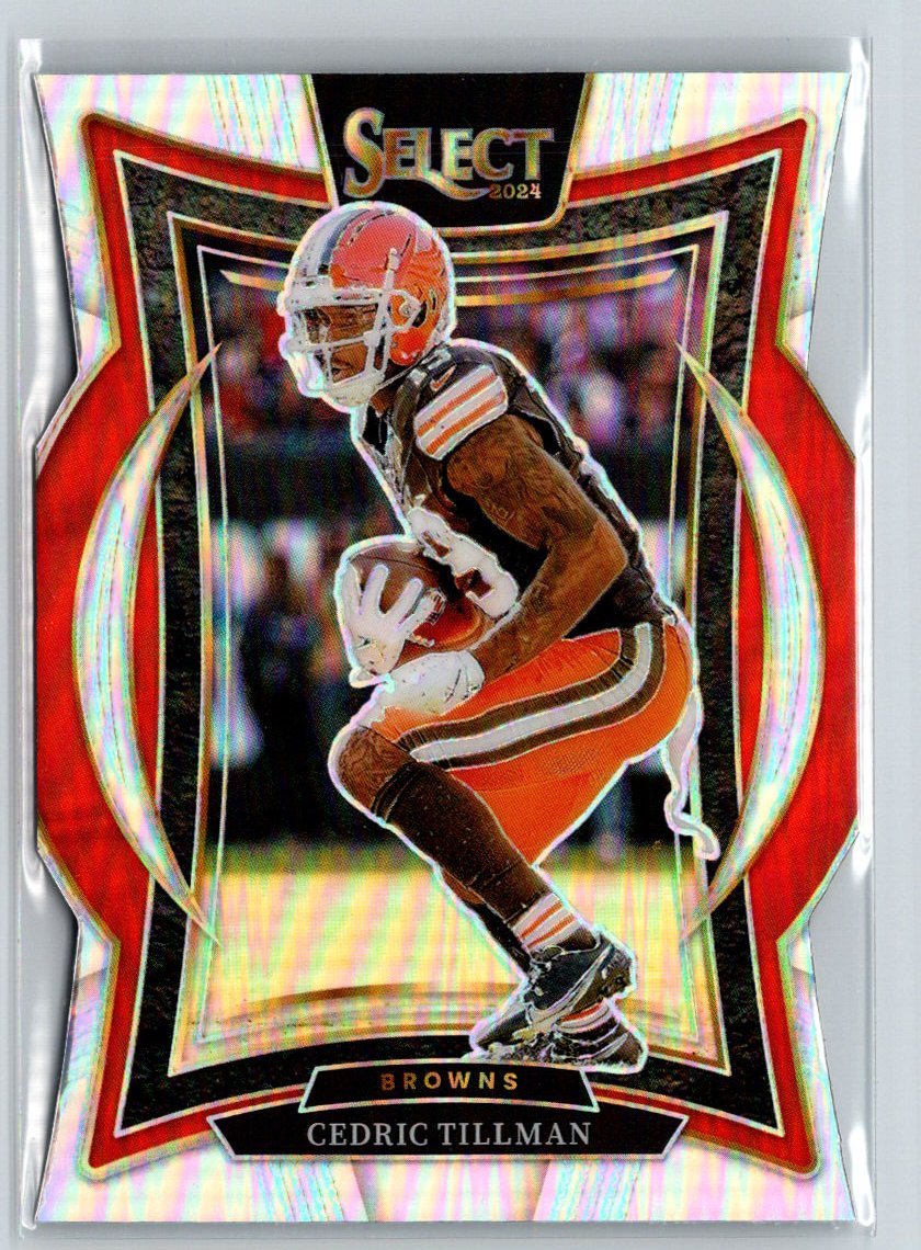 2024 Panini Select #17 Cedric Tillman Silver Prizm Die Cut Z70