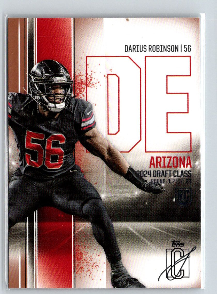 2024 Topps Signature Class #63 Darius Robinson Bronze Z70