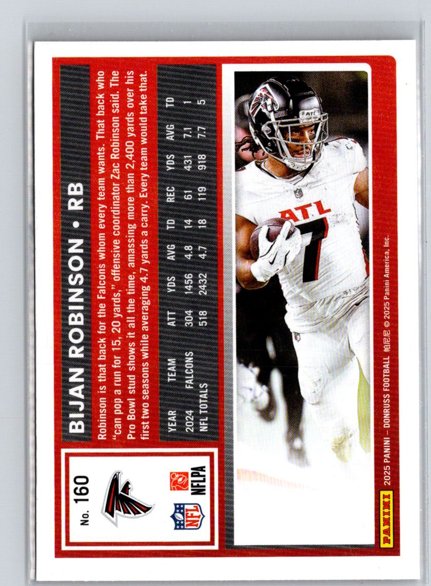 2025 Donruss #160 Bijan Robinson Z70