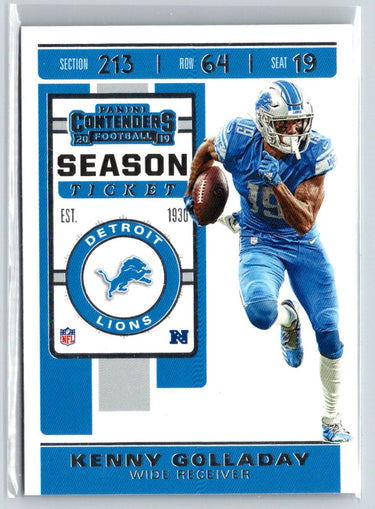2019 Panini Contenders #74 Kenny Golladay Z70