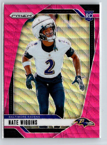 2024 Panini Prizm #380 Nate Wiggins Pink Wave Z10