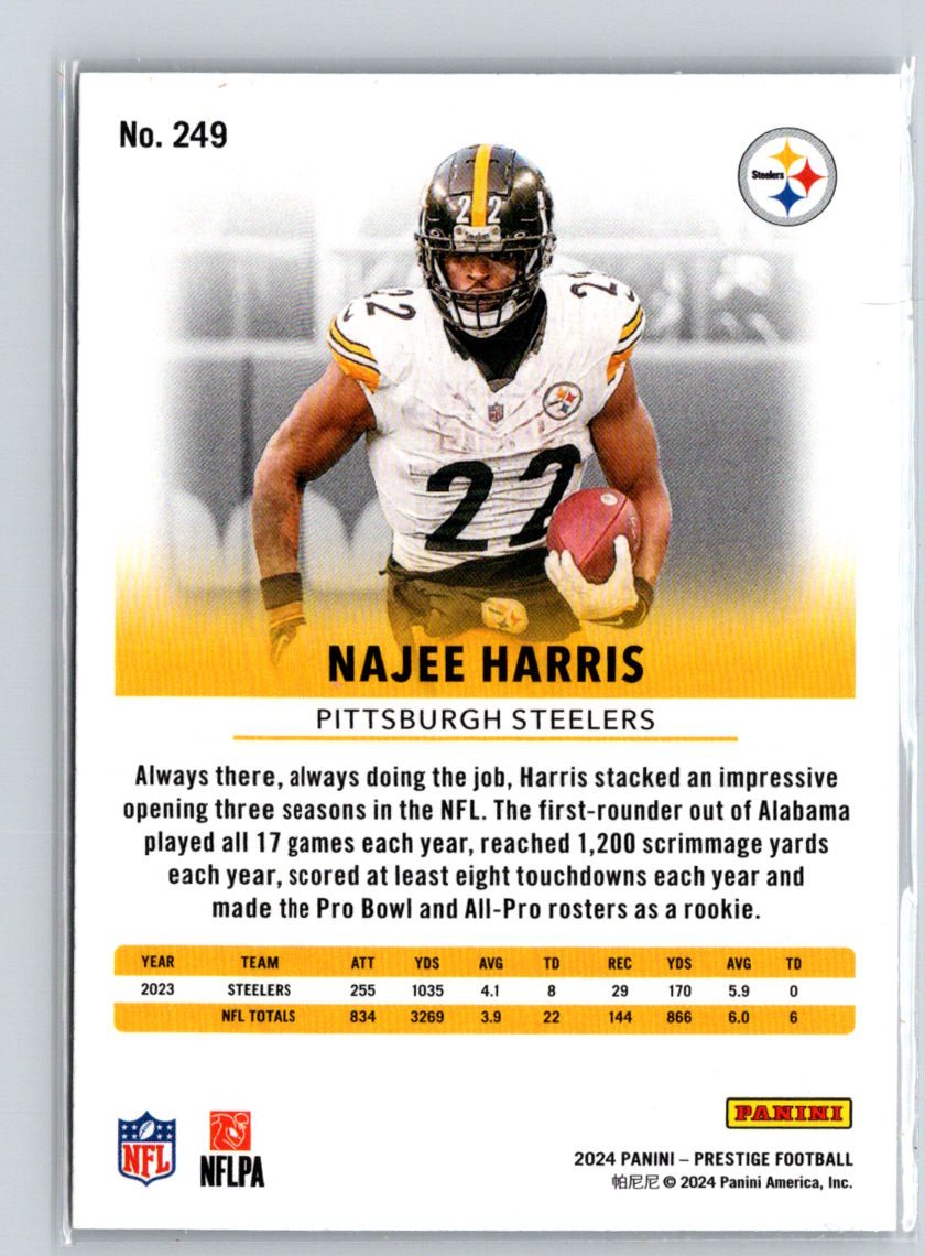 2024 Panini Prestige #249 Najee Harris Diamond Xtra Points Z10