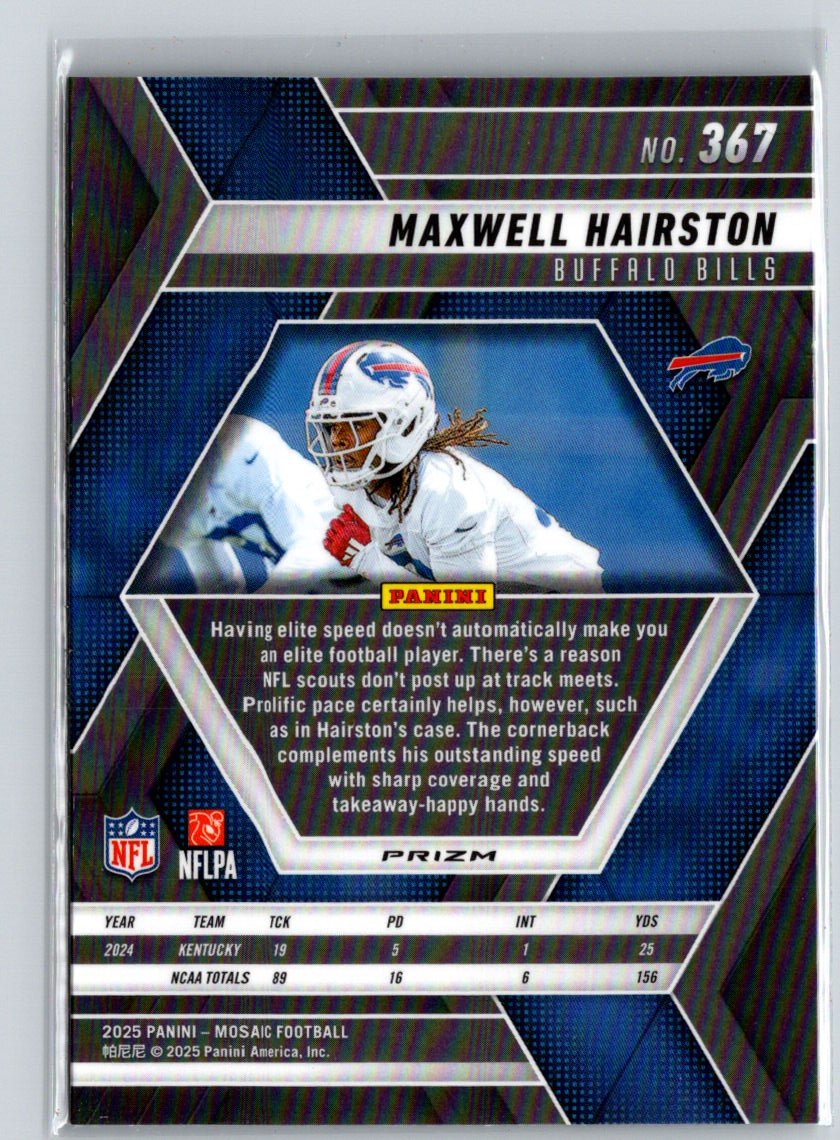 2025 Panini Mosaic #367 Maxwell Hairston Z10