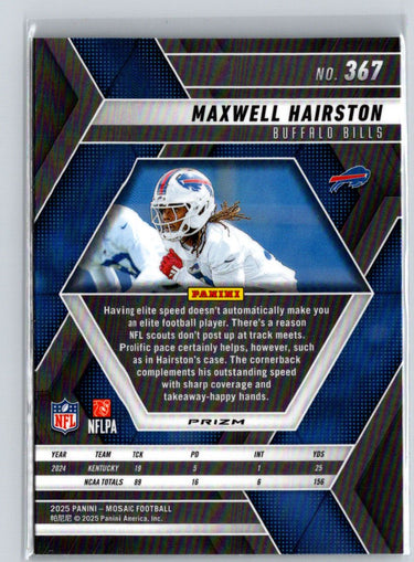 2025 Panini Mosaic #367 Maxwell Hairston Z10