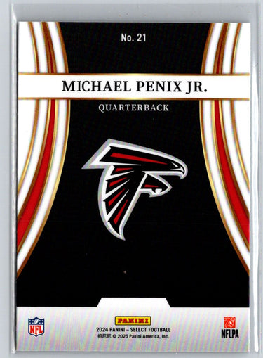2024 Panini Select #21 Michael Penix Jr. Turbocharged Z10