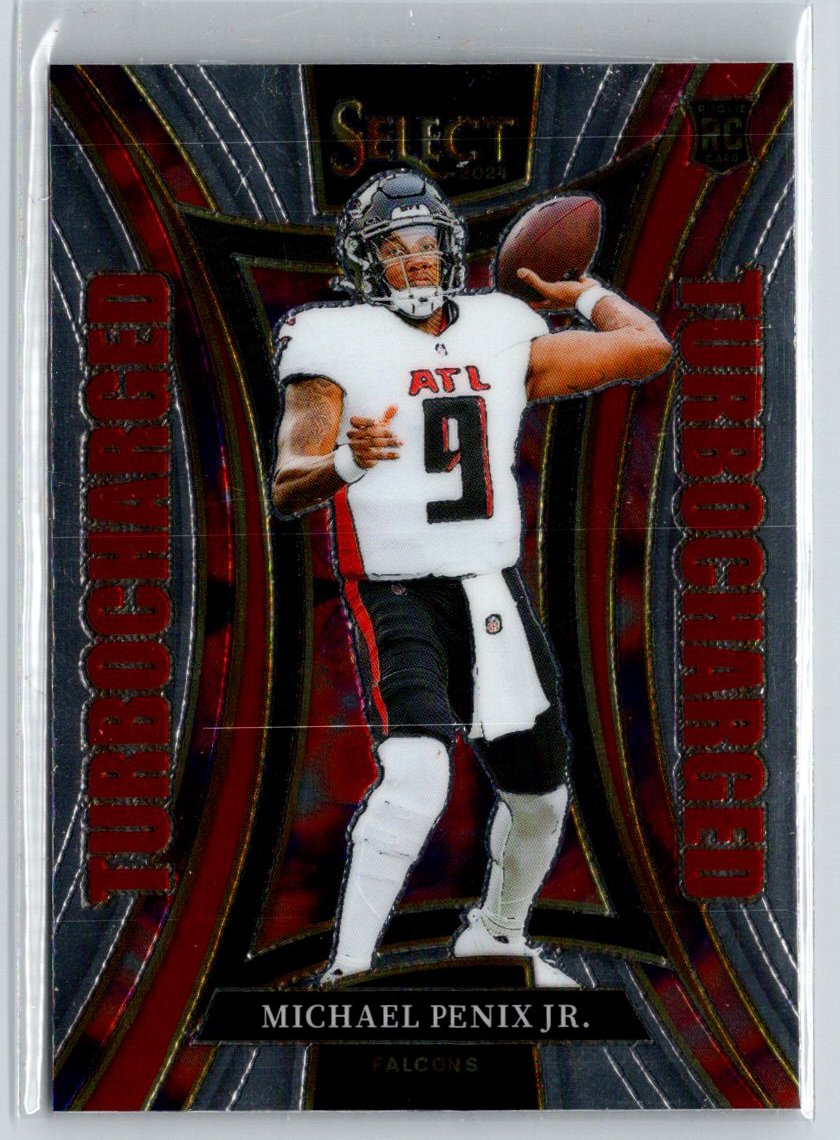 2024 Panini Select #21 Michael Penix Jr. Turbocharged Z10