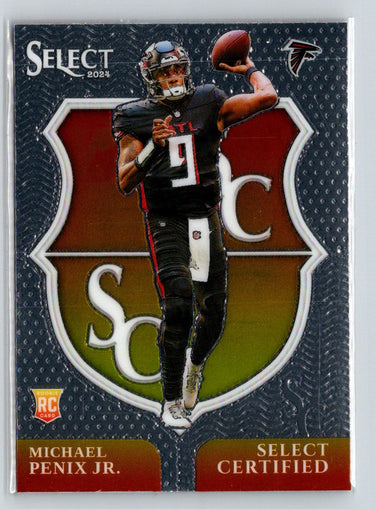 2024 Panini Select #9 Michael Penix Jr. Select Certified Rookies Z10