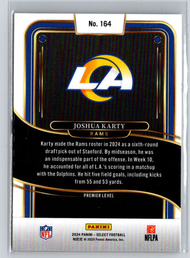 2024 Panini Select #164 Joshua Karty Z10
